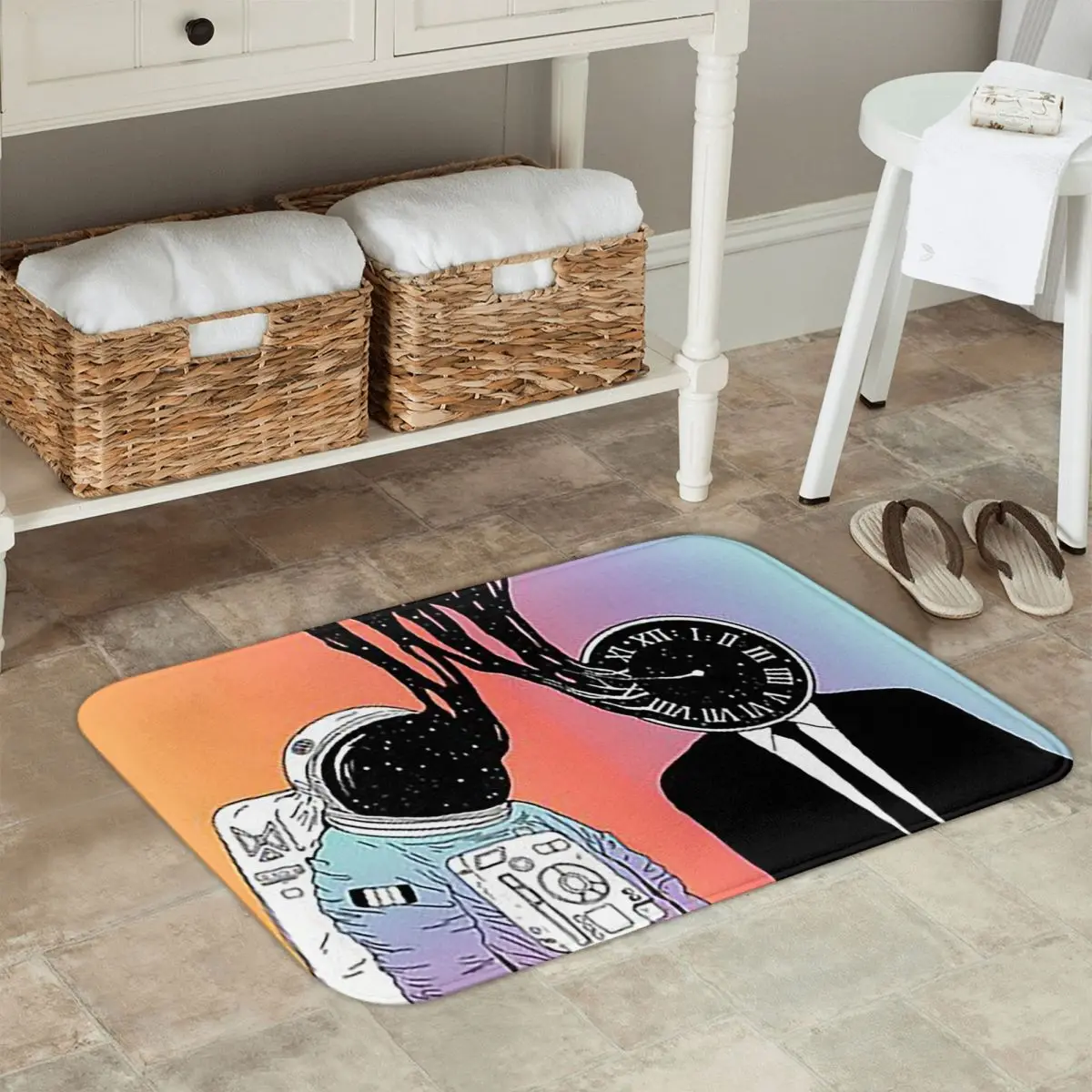 A Portrait Of Space And Time Non-slip Doormat Floor Mat Water proof Carpet Rug for Kitchen Entrance Home Bedroom Footpad Mats