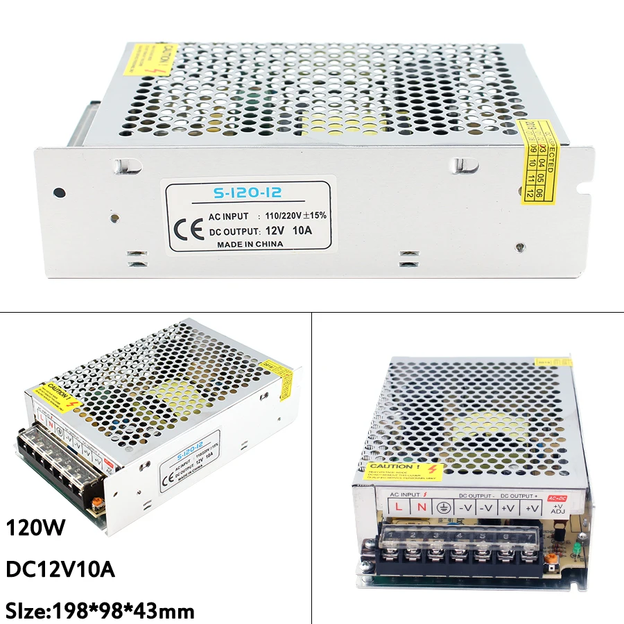 AC DC Switching Power Supply 1A 2A 3A 4A 5A 6A 10A 15A 20A 30A Transformer 220v To 5V 12V 24V 36V Power Supply Driver for Leds