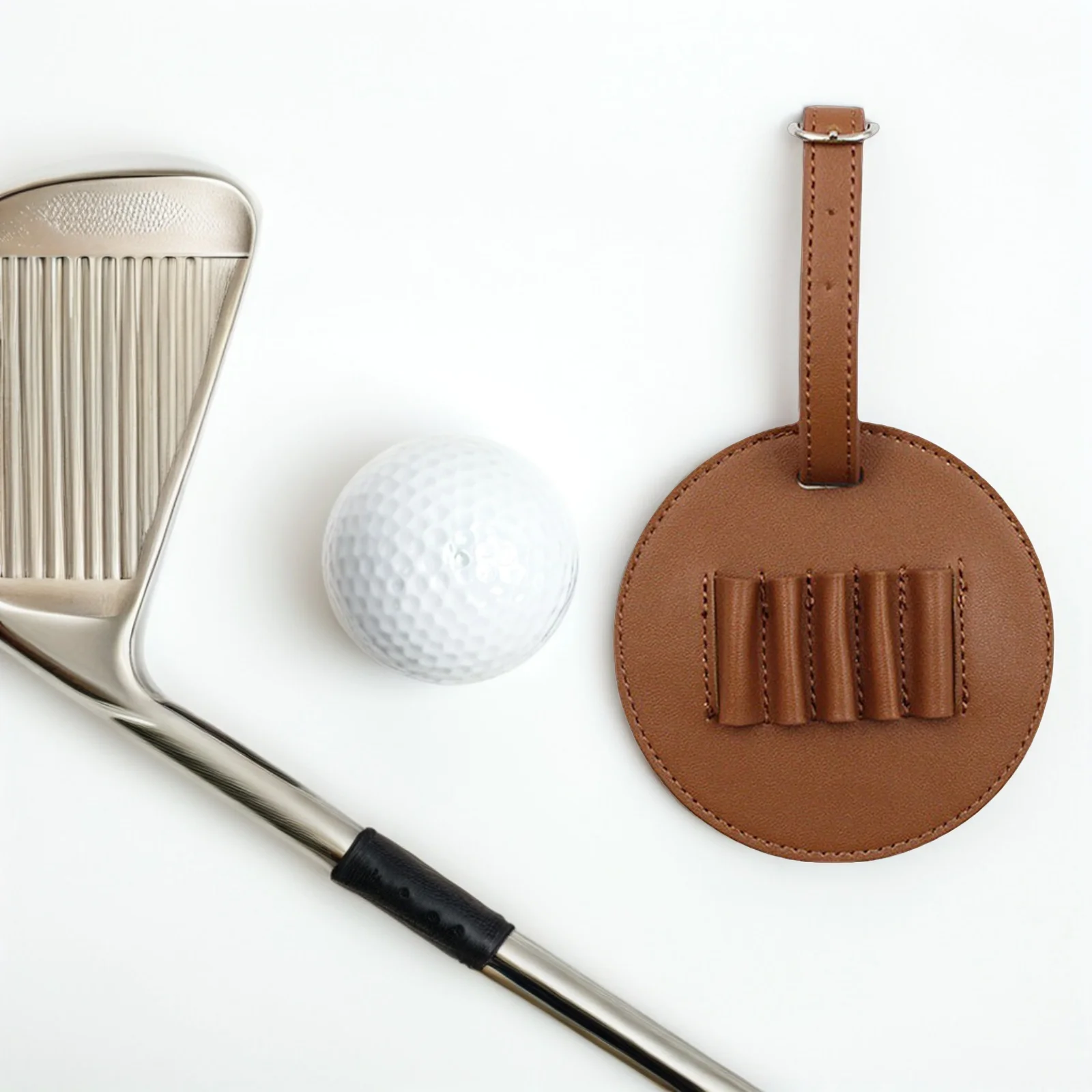 

2Pcs PU Golf Tee Holder Organizer Clip on Waist Carry Portable Tees Pouch Golf Bag Essential Outdoor Accessory