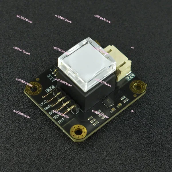 The I2C RGB light button module independently controls the color and brightness of the RGB light