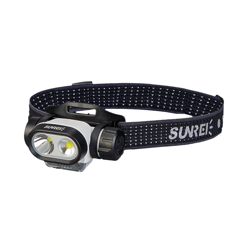 Headlights Outdoor camping highlights bald head wearing strong light night run fishing lights