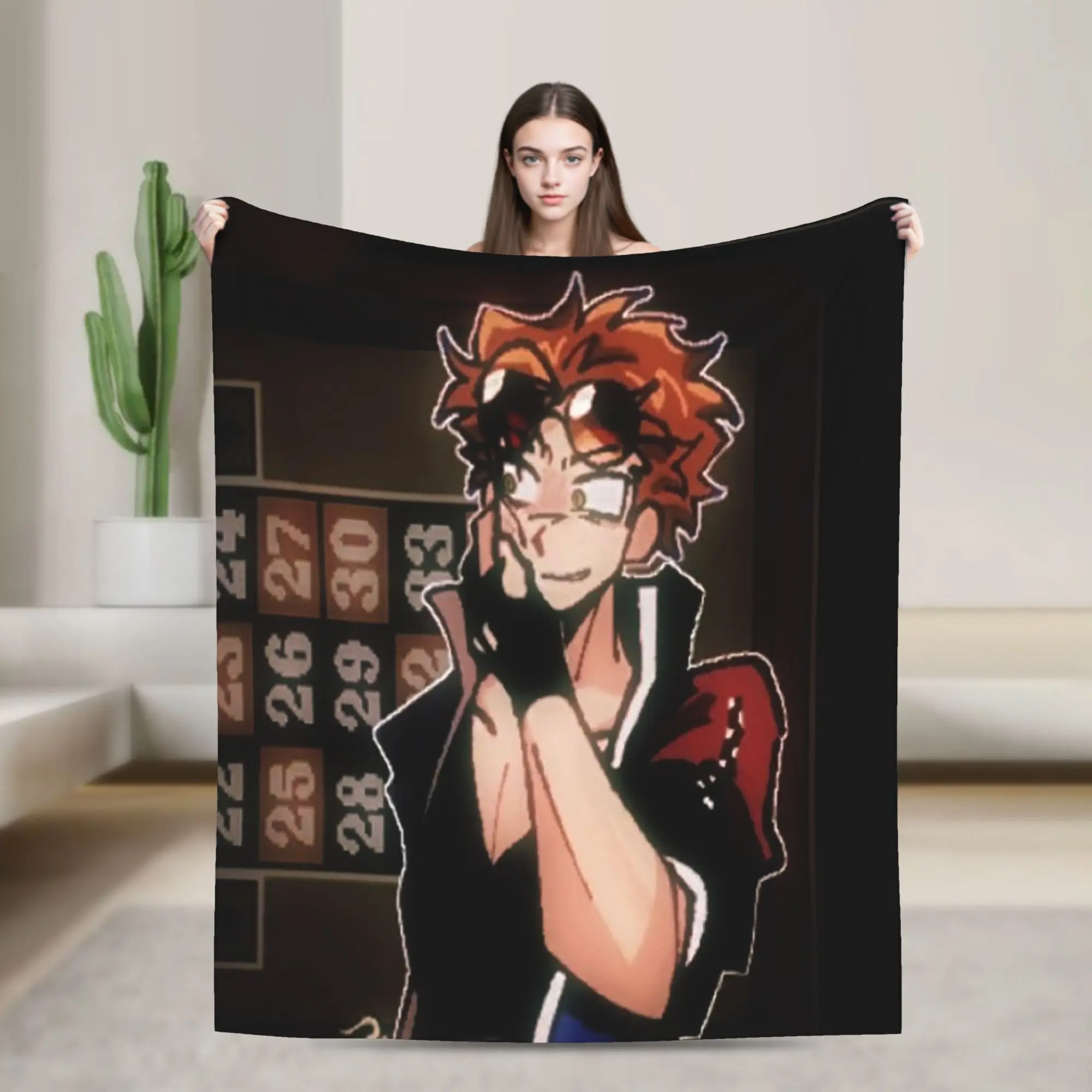 Benny Jackpot Crash Course Eddie Blankets Quality Warm Soft  Throw Blanket Winter Students Couch Bed Pattern Bedspread