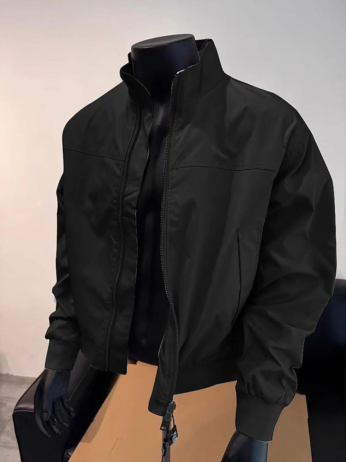 

Мужская весенняя куртка-пилот American Commuter Workwear с воротником-стойкой, модная, свободного кроя, в трендовых цветах