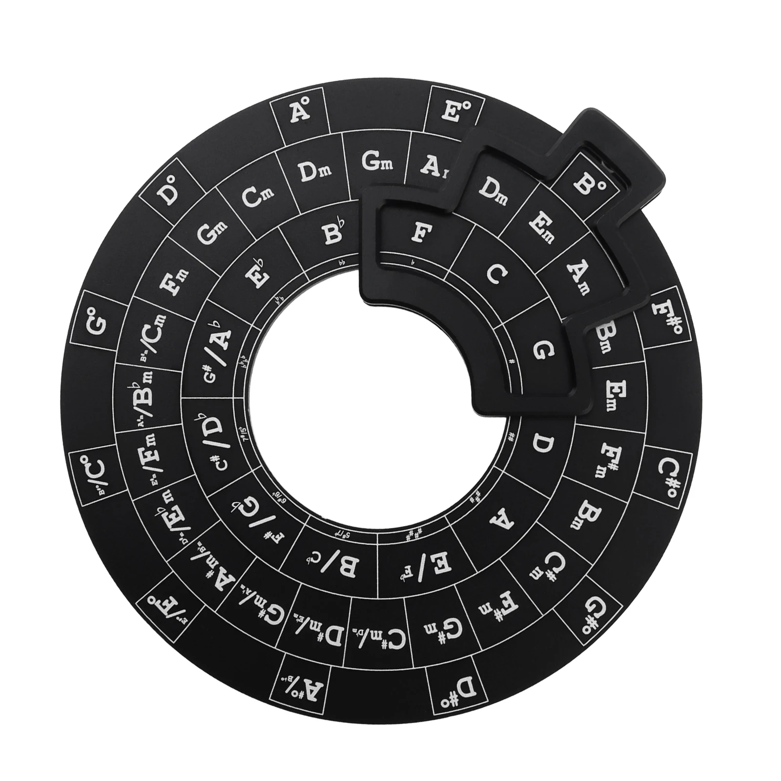 Acrylic Circle of Fifths Chord Melody Wheel Music Theory Learning Tool for Musicians Songwriting - view 4