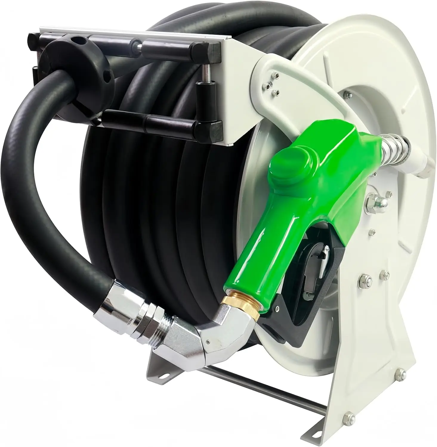 Fuel Hose Reel With Auto Fuel Nozzle,Fuel Hose Swivel,1