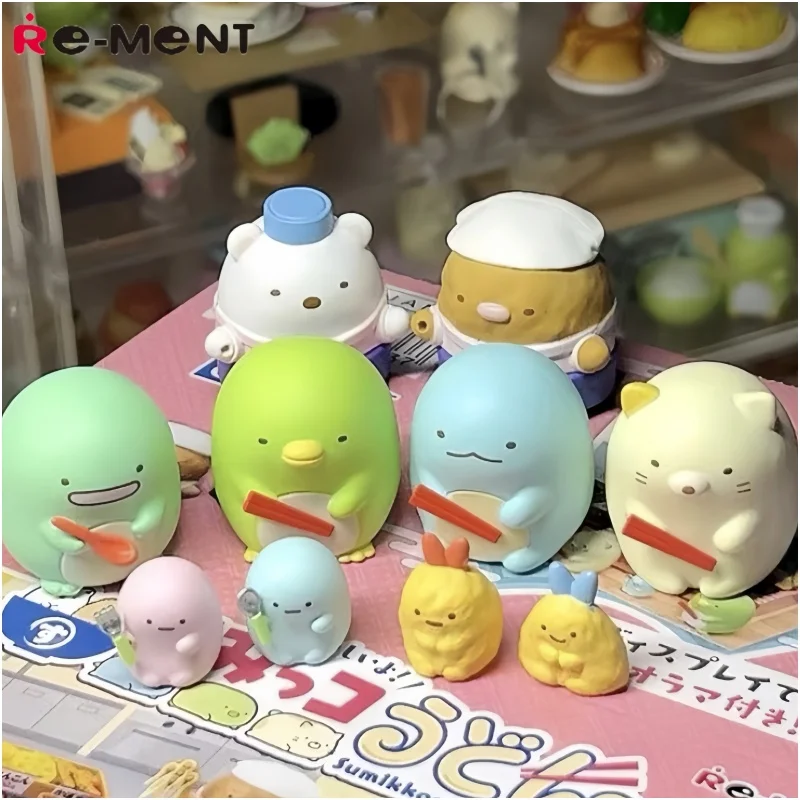 

New Re-Ment Original 8pcs Sumikkogurashi Udon Blind Box Anime Action Figure Toys For Kids Gift Collectible Model Ornaments Toy