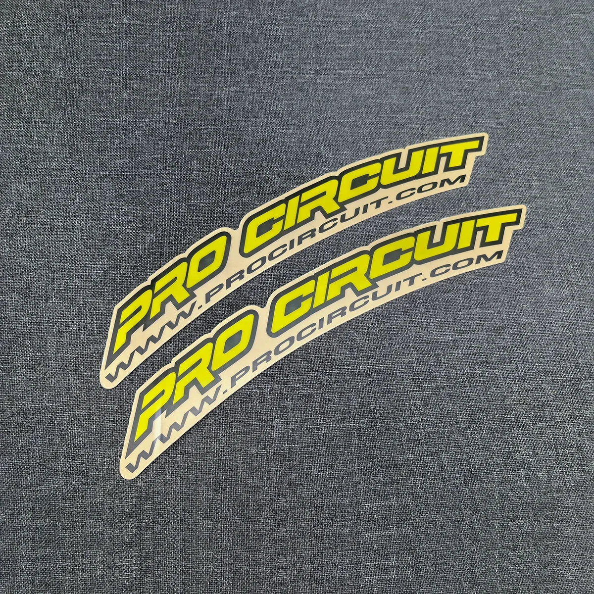 2Pcs PRO CIRCUIT Curved Fender Decals Motocross Graphics MX Decal YZF CRF RMZ KXF SX SXF 125/250/350 Motorcycle Sticker 2