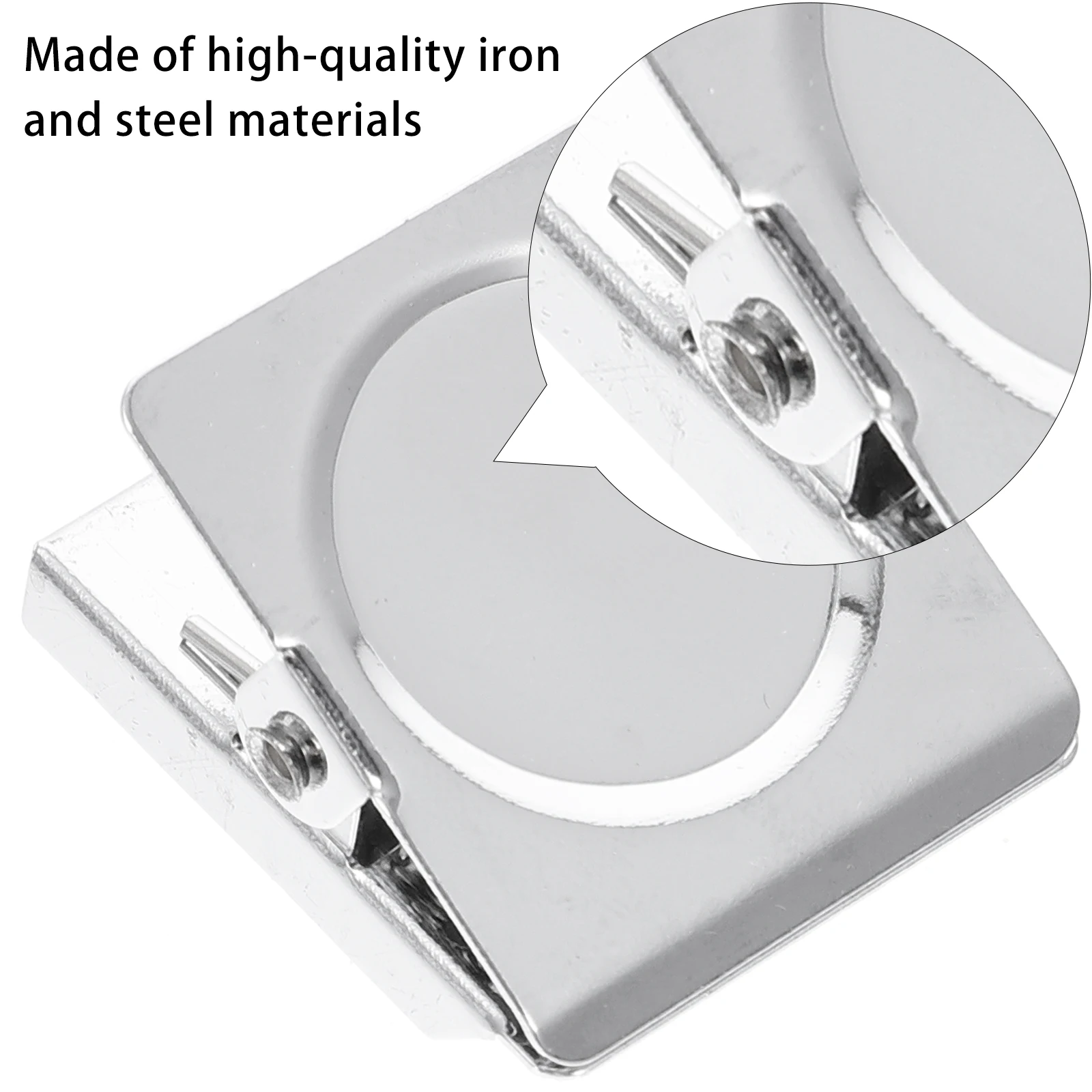 

6pcs Magnetic Clips Premium Metal Clip Reusable Non-Slip Portable For Travel Home Office Refrigerator Whiteboard Use