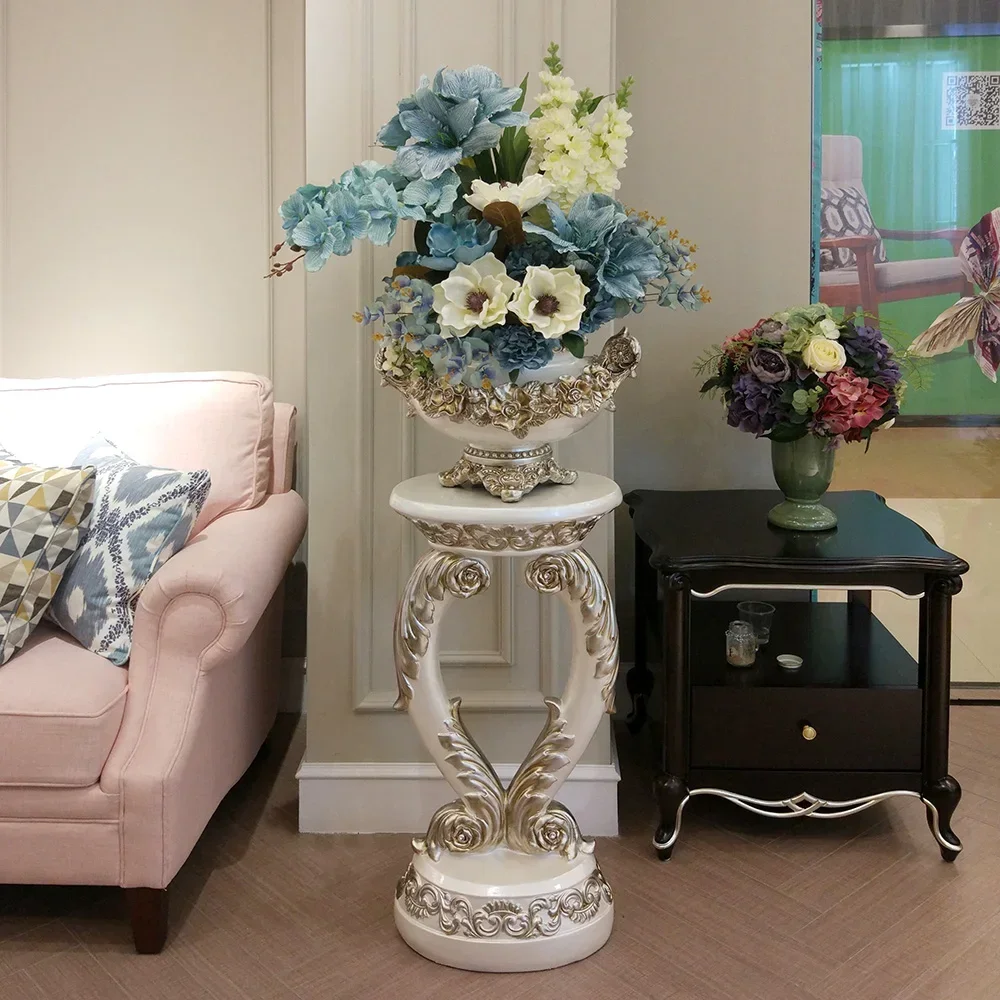 

X188 European and American-Style Large Floor Vase Emulational Floriculture Set Living Room Villa Hotel Decorations