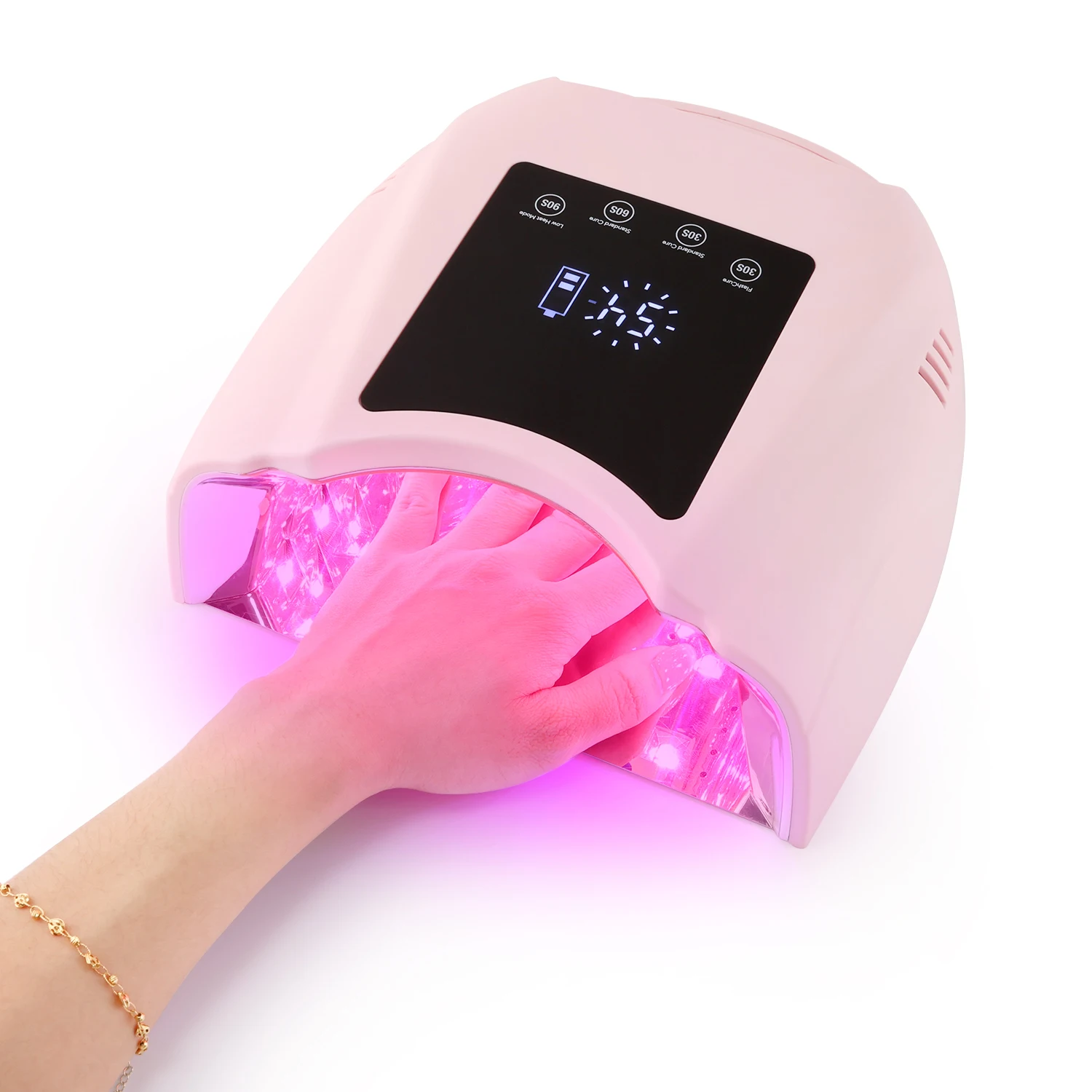 2026 New Arrival98W Cordless Pro Cure LED Nail Lamp Portable Flash Curing  UV LED Light Dryer Salon for Manicure for Home Use view 2