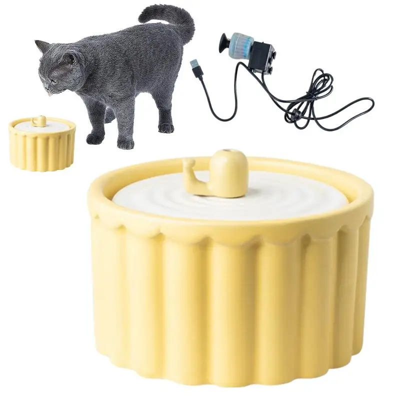 

Cat Water Dispenser large capacity Ceramic Kitty Automatic Water container Cat Water Fountain indoor pet Drinking Supplies