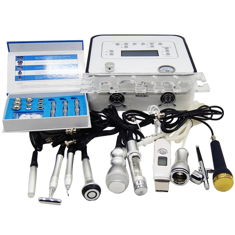 11 in 1 Galvanic BIO Microcurrent No  Mesotherapy Diamond Microdermabrasion Facial Beauty Machine