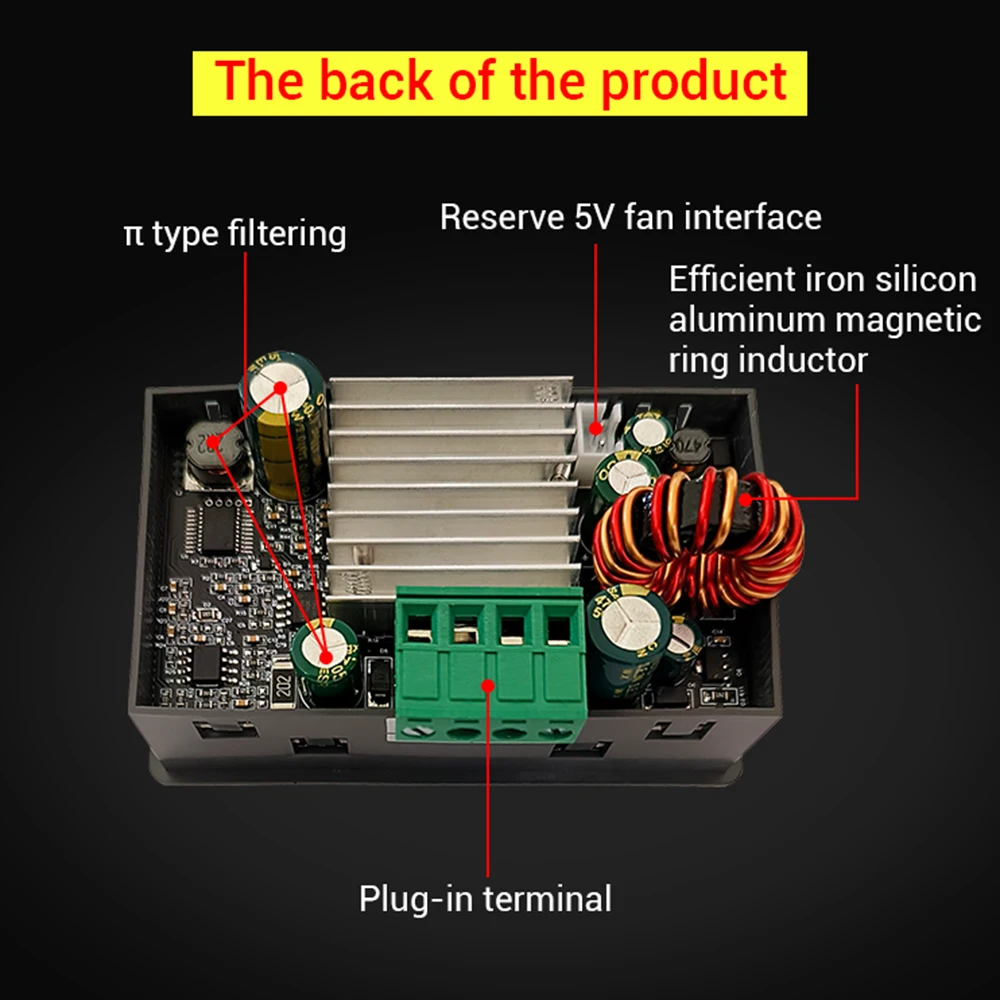 40W6-36V SK40C color screen CNC adjustable voltage regulation power supply constant voltage and constant current charging module