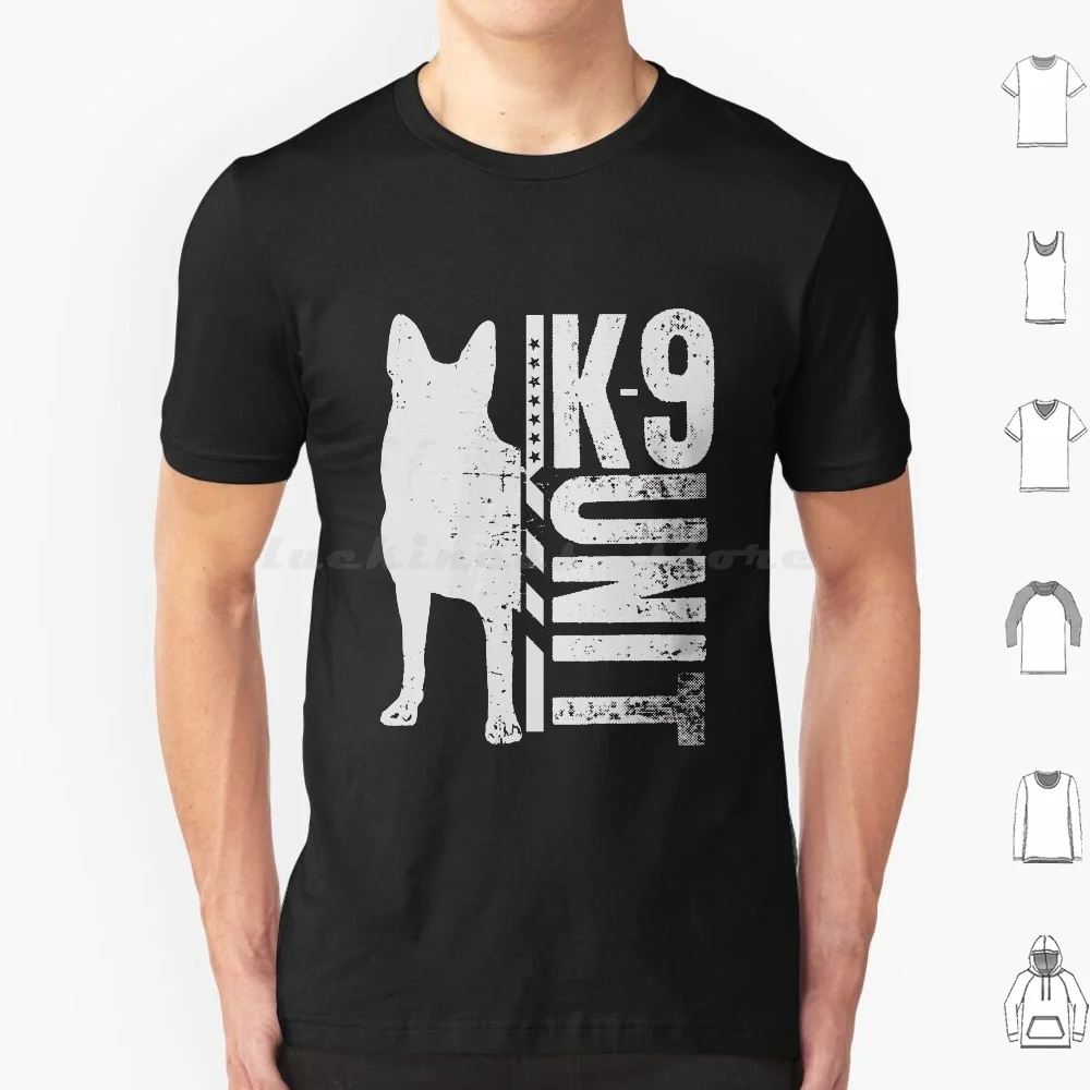 

Футболка K9 Unit-Немецкая овчарка 6xl Хлопковая крутая футболка K9 Unit Рабочие собаки Полицейские собаки Полицейские K 9-делие Военные собаки Рабочие Gsd