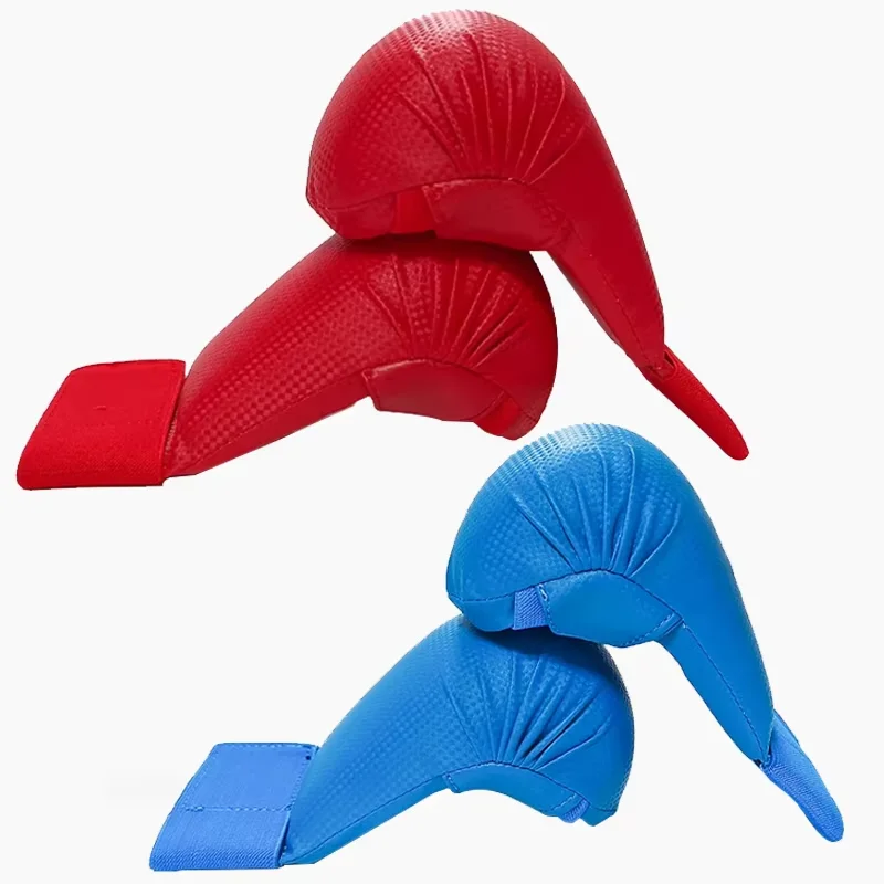 2 Pieces Professional Gym Glove Karate Manufacturers Training Equipment Wkf Approved Blue Karate Gloves Lifting Breathable PU