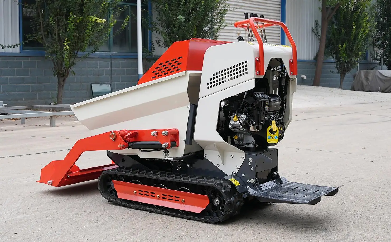 China Automatische Rupsmini-dumper Kleine Transporter Mini-dumper Rupsband Groothandel Hoge Efficiëntie Mini-dumper 500kg