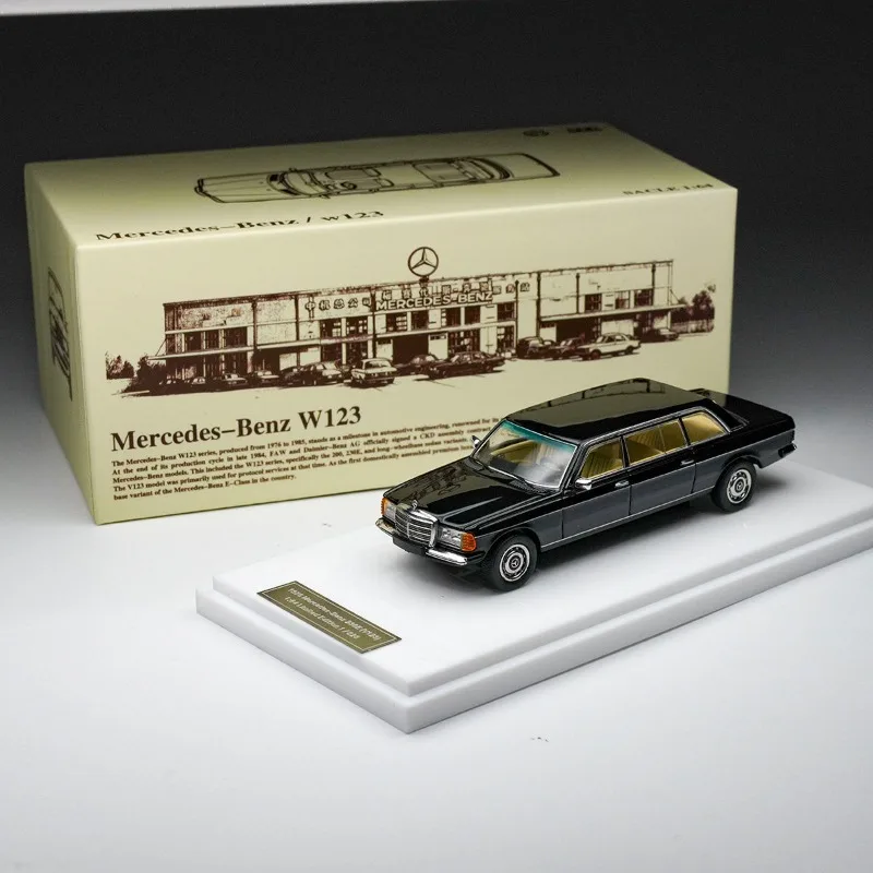 1:64 230E Extended State State Guest Car W123 Alloy Simulation Vehicle Model, Boy Toy Gift, Room Collection Decoration Item