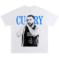 American star Kobe James Curry Irving Durant print men's and women's short-sleeved summer high street tide T-shirt