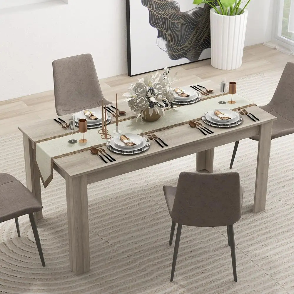 Moccha Wood Dining Table or 4-6 People, 63