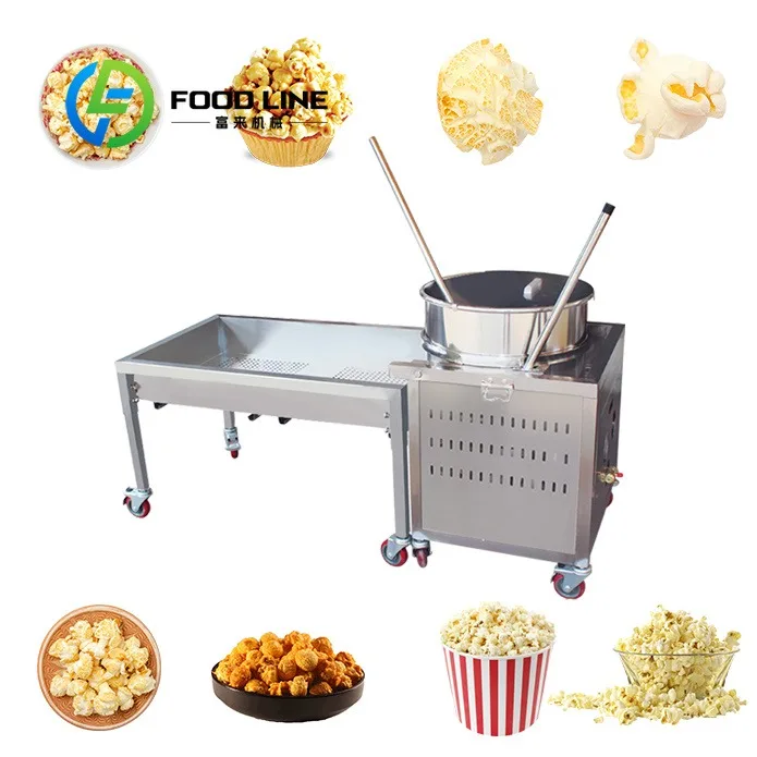 Caramel Popcorn Making Machine Low Maintenance Internal Parts Reduces Regular Repair Cost For Small Scale Commercial Snack
