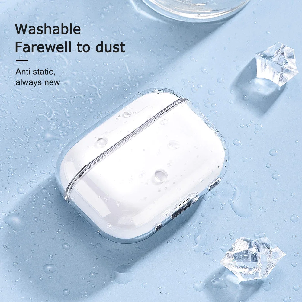 Clear TPU Soft หูฟังสําหรับ Airpods Pro 2 กันกระแทกสําหรับ Airpods 4 โปร่งใสกล่องชาร์จสําหรับ Airpods 1 2 3