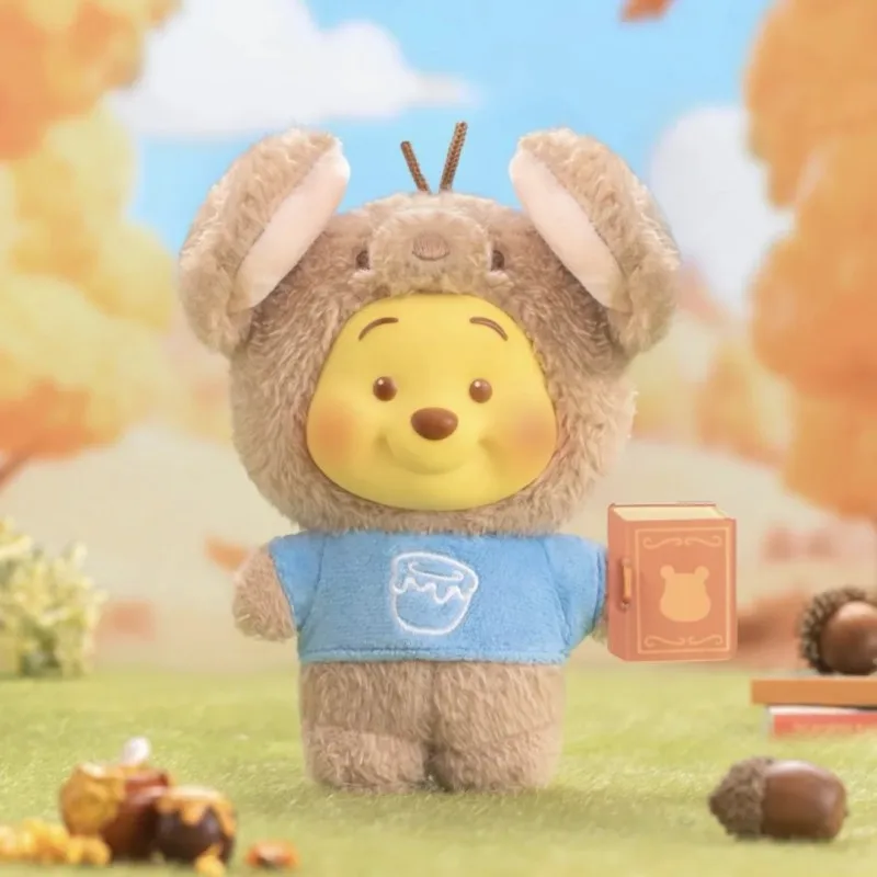 Libro de cuentos de animales Original de Winnie The Pooh, caja ciega de cara de vinilo, colgante, bolsa de muñeca, colección de decoración, regalo de Navidad para niños