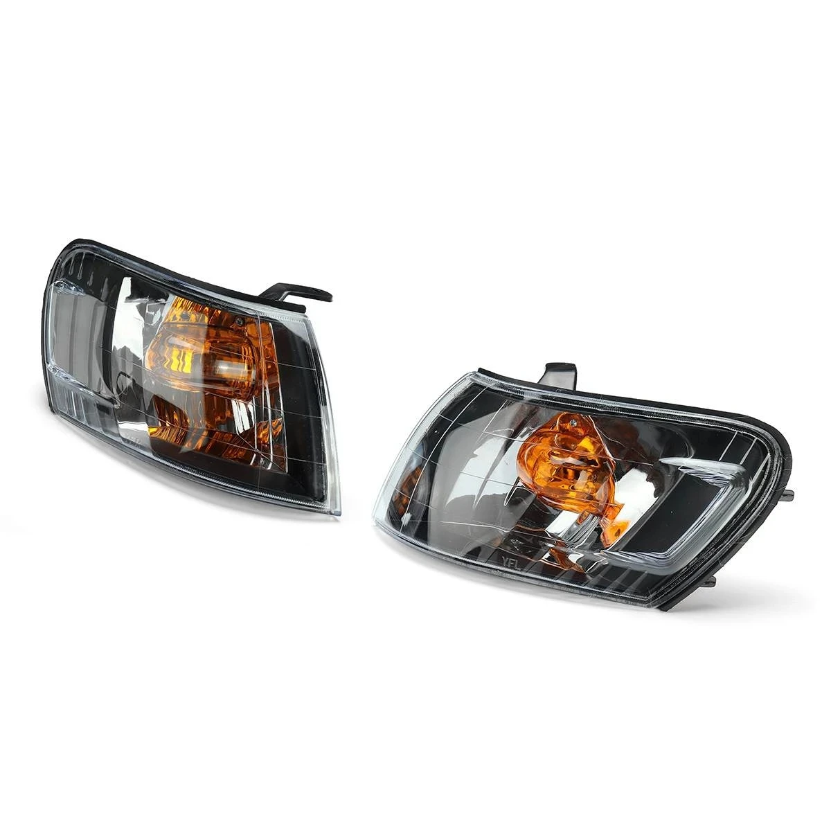 

R2-2PCS Car Front Corner Lamp Lights Lens Black For Toyota Corolla AE100 E100 AE101 1993-1997 Signal Lamp No Wire Harness