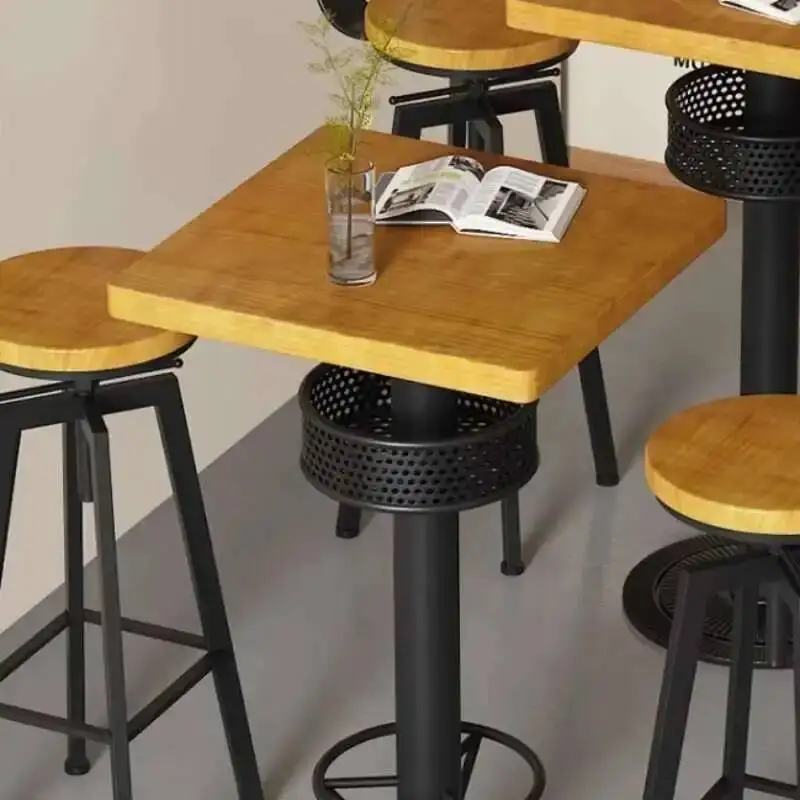 مطعم المطبخ طاولات بار الجانب أكل الدائمة حفلة خمر طاولة طعام خشبية مستديرة موبليس دي Cocina الأثاث Zt50bt جديد