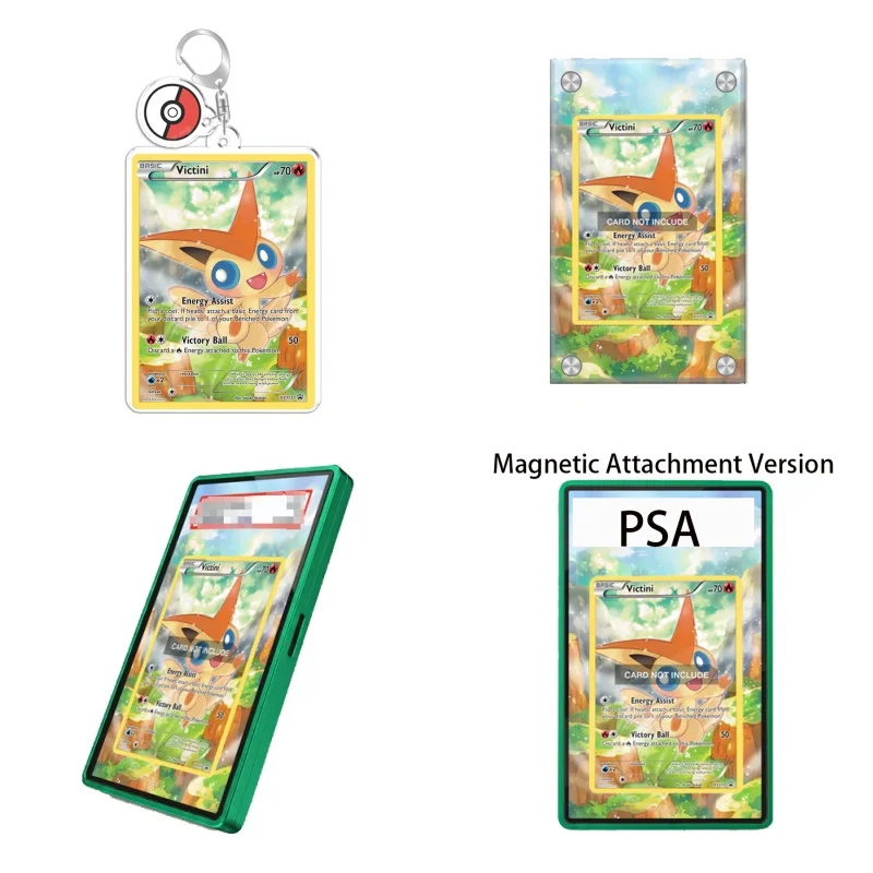 Art Display for Pokemon Myth Legend Dream Shine Coll Victini Anime Expand Art Gift Recyclable Acrylic Protective Case Keychain