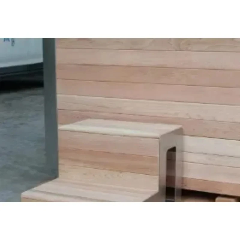 Profsional Gr Oval Wood Hot Tub with Insulated Thermal Layer Stainls Steel Hotel Glamping Tent Setup Outdoor Spa