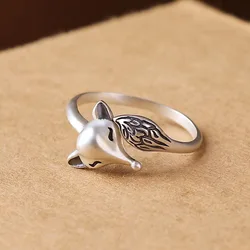 925 Sterling Silver Fox Rings For Women Wedding Luxury Quality Jewelry Wholesale Money 925 Cheap Things