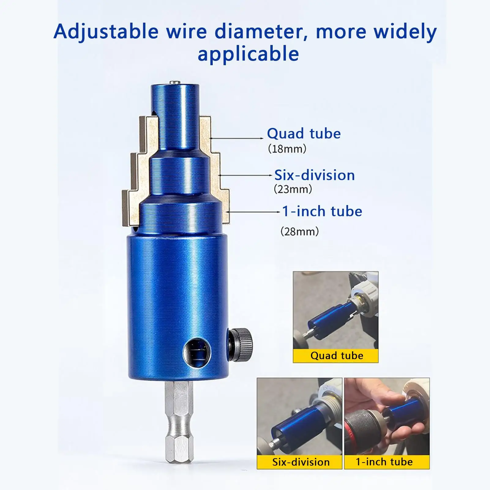 For Drill Plumbers Shower Broken Threaded Pipe Extractor Broken Pipe Thread Remover Fit 1/2in 3/4in 1in Tube Heavy Duty Changer