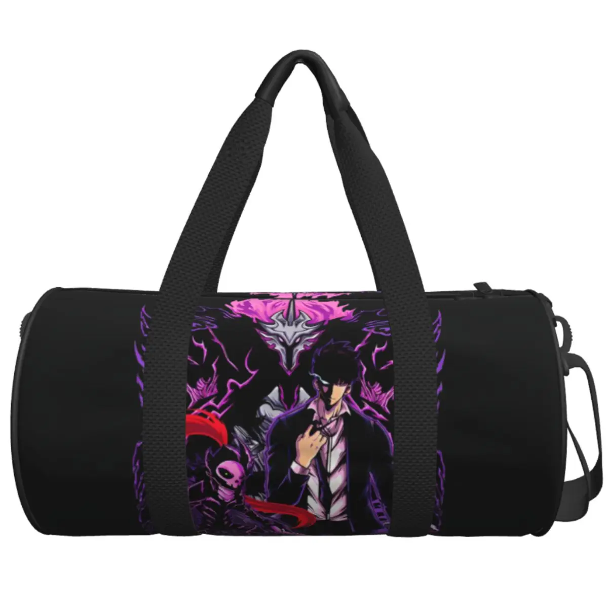 

Hot Anime Sung Jin Woo Gym Bag Solos L-Levelings Waterproof Sports Bags with Shoes Training Handbag Fitness Bag For Men Women