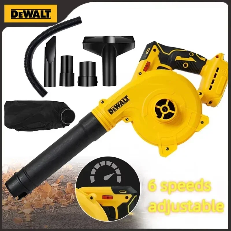 DeWalt Brushless Electric Hair Dryer Portable Cordless Dust Vacuum Cleaner Multifunctional Household Car Removable Air Blower