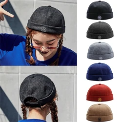Branded Korean Skull Cap Men Cotton Gorro Beanie Hat Summer Autumn Short Brimless Hip Hop Caps Adult Children Bonnet Women Hats
