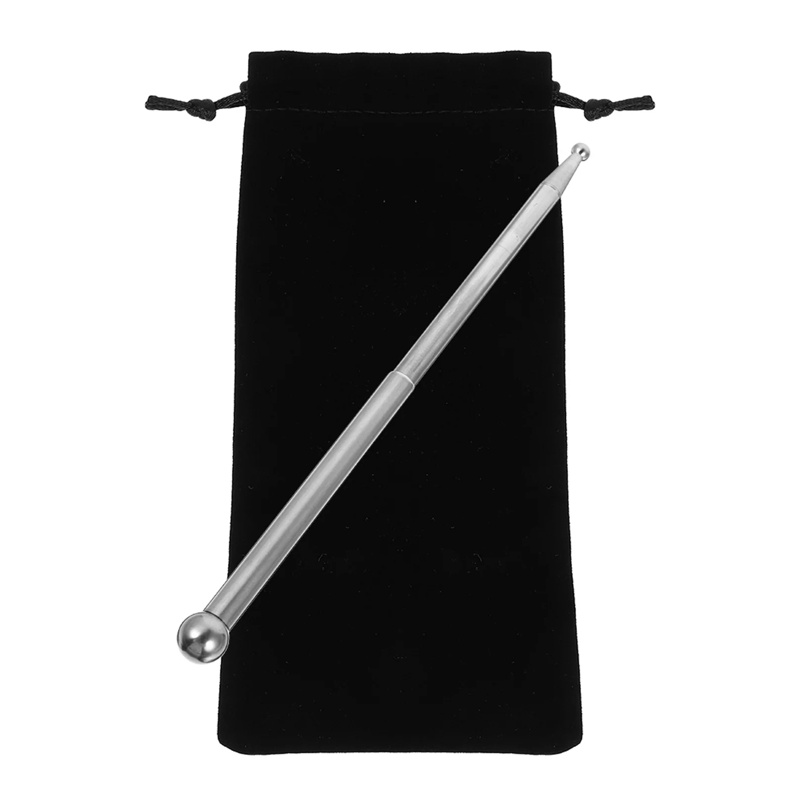 

1 Set Stainless Steel Handheld Massage Stick Large Small Heads Acupoint Pressure Relief Muscle Tension Headache Therapy Body