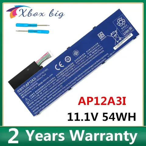AP12A3i Laptop Battery for ACER Aspire Timeline Ultra M3 M5 M3-581TG M3-481TG M5-481TG M5-581TG AP12A4i 11.1V 4850mAh 54Wh