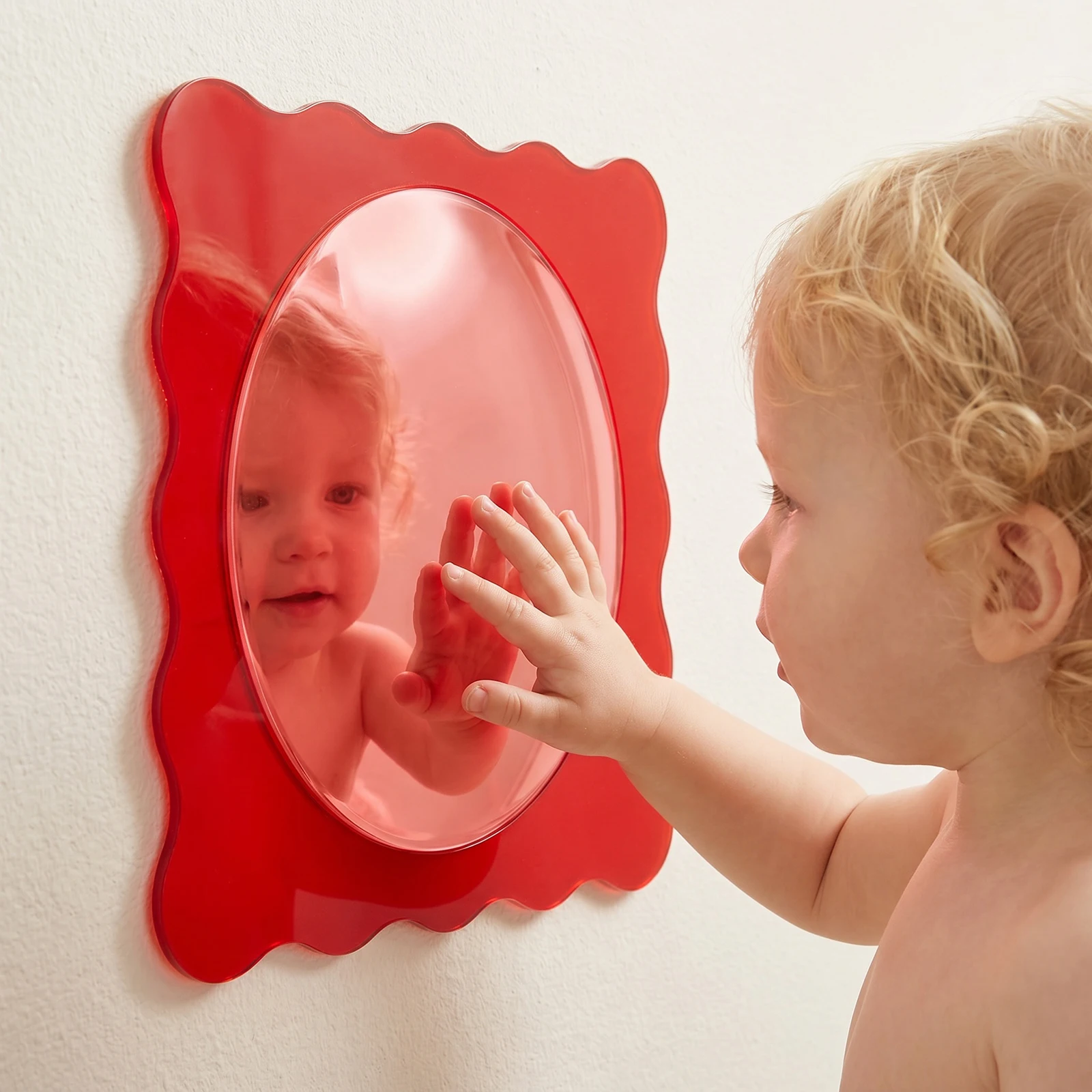 3 Pack Sensory Learning Wall Mirror Dual Stimulation Reflective Bubble Mirror Fall Protection for Kindergarten Science Classroom