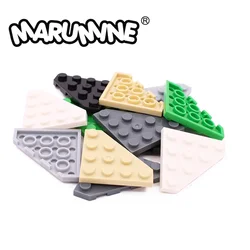 Marumine 30503 Wedge Plate 4x4 Cut Corner 20PCS MOC Classic Bricks Assembles Particles Building Blocks Base Parts Accessories