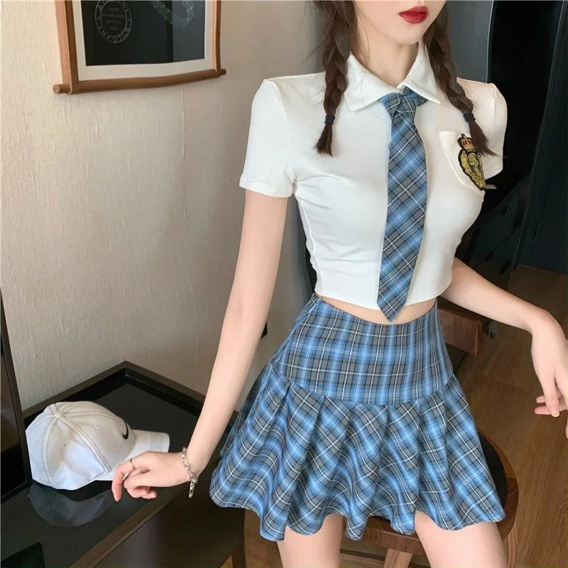 Plus Size Women Sexy School Girl Costumes Cosplay Babydoll Porno Lingerie Suspender Student Uniform Japanese Role Play 3XL