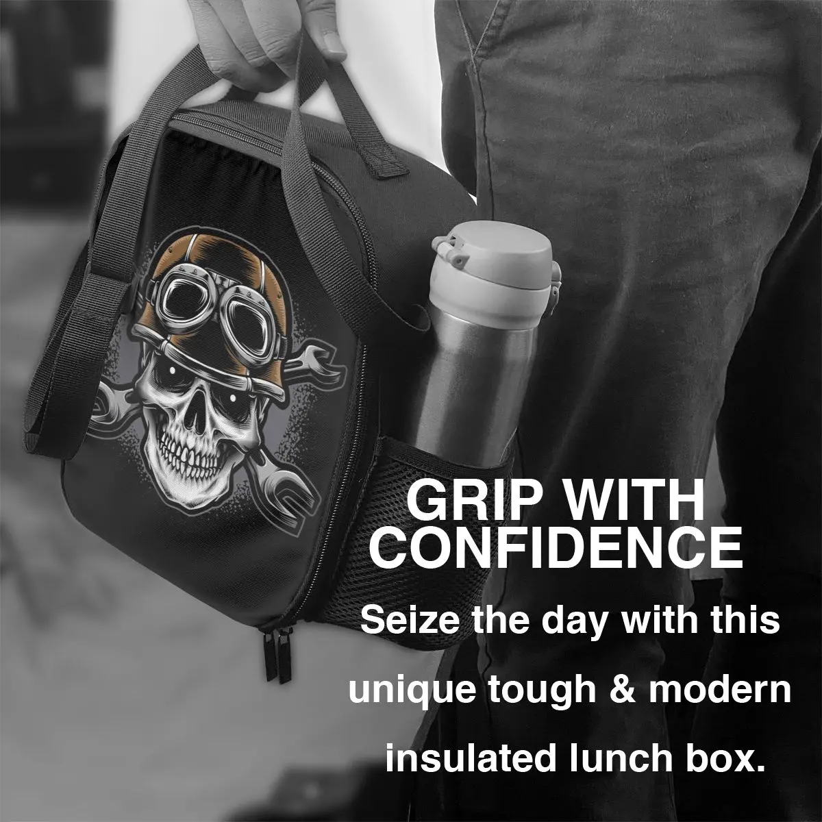 Scuba Skull Dive Diver Resuable Lunch Boxes for Women Leakproof Thermal Cooler Food Insulated Lunch Bag School Children Student