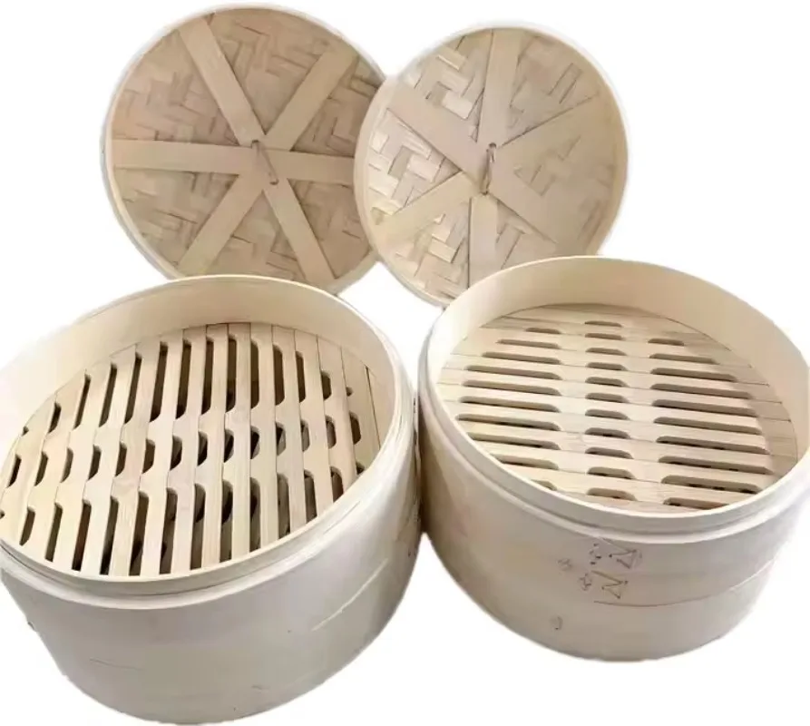 

Экологичная 2-слойная бамбуковая пароварка с крышкой, пригодная для использования в духовке, для различных кулинарных целей.