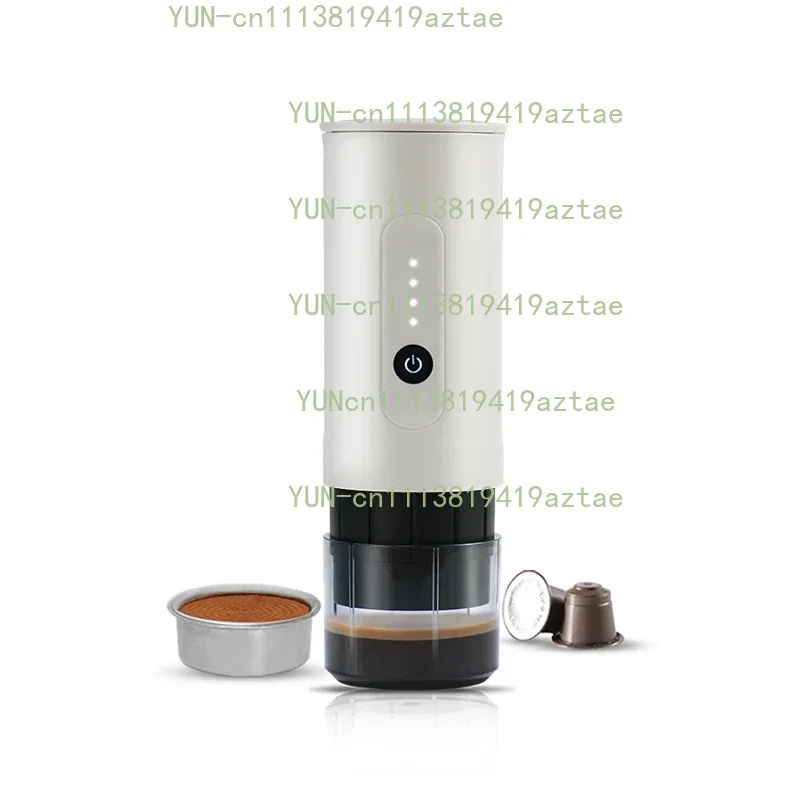 Portable outdoor espresso machine, handheld electric coffee powder capsule dual-purpose travel car charging