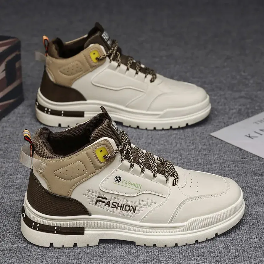 

Men's Height-Increasing Lift Shoes with Thick Platform - Non-Slip Sole and Outsole - Wearable Board Sneakers for Gym Casual Dai