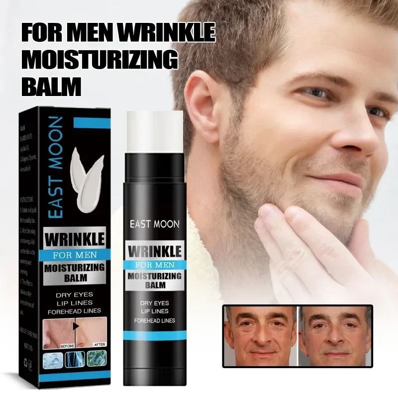 Men's Collagen anti wrinkle moisturizing stick Lift Firming brighten skin cream reducing fine lines Shrink pores Anti Aging Balm