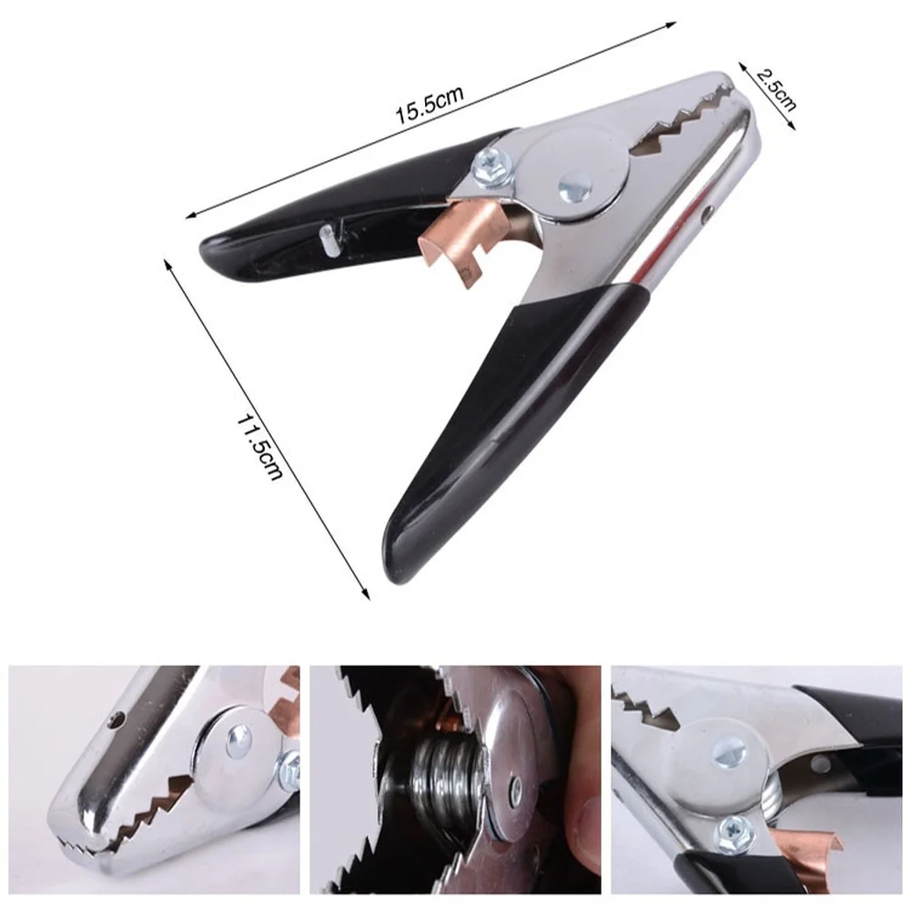 4pcs For alligator Clip Clamps for Jumper Cables For Battery Connections with Precise Dimension 15.5x2.5x11.5cm