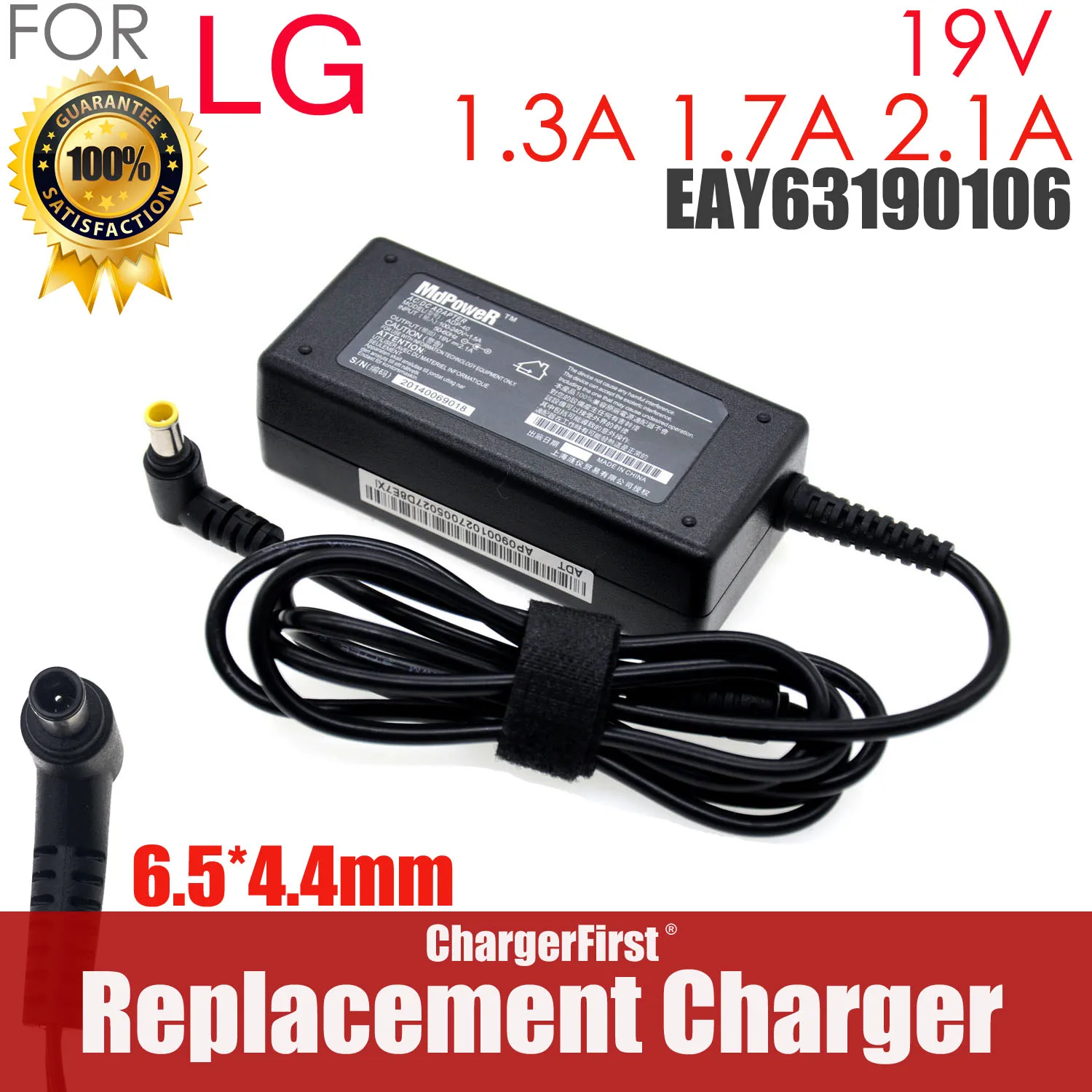 19V 2.1A 1.3A 1.6A 1.7A for LG Monitor AC Adapter Power Supply 32LH510 LCAP21C ADS-45SN-19-3 32GN550 24GN650 24GN600 34WK500