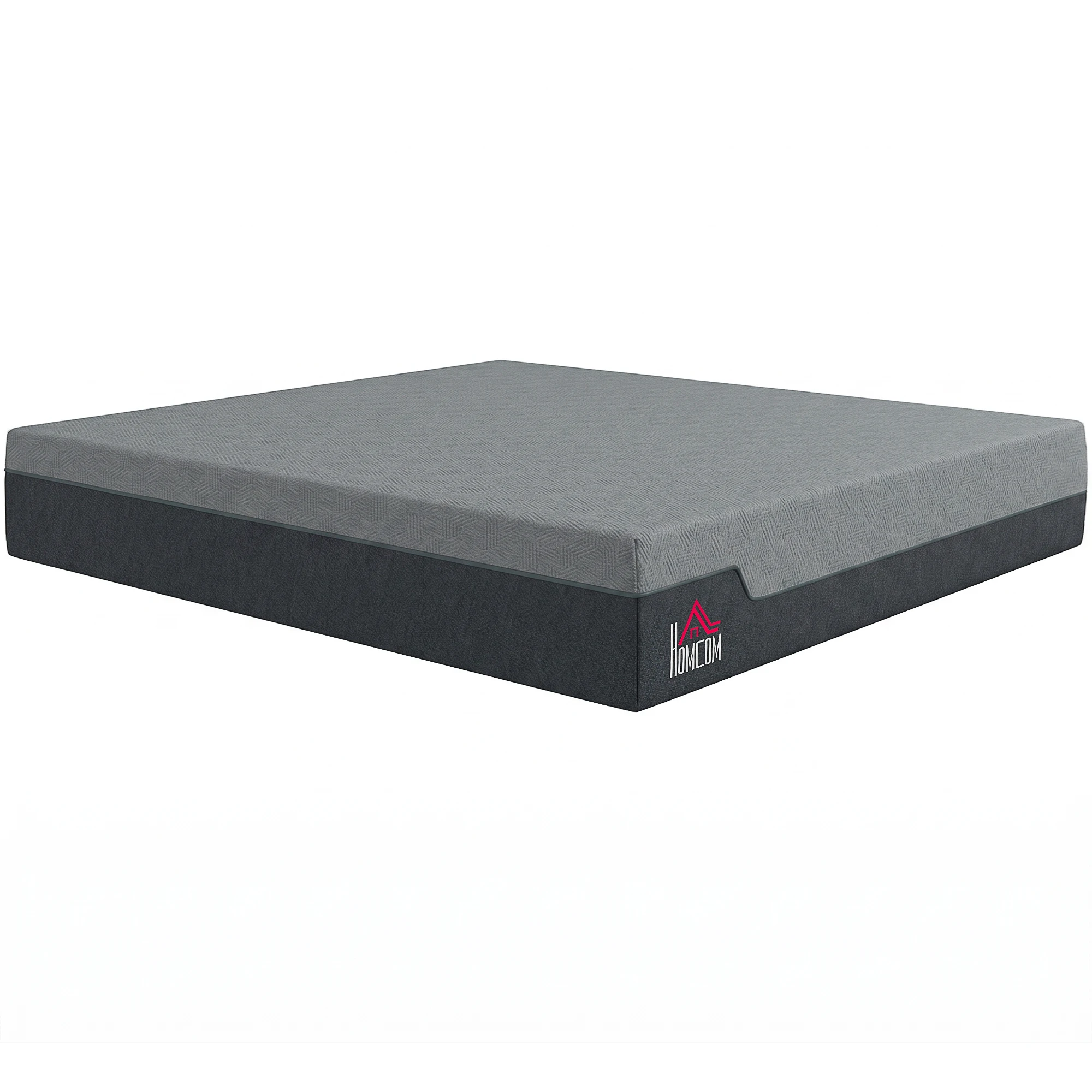 HOMCOM King Mattress, 14 Inch Gel Cooling Memory Foam Mattress for Cool Night Sleep, Graphene Bed in a Box for Pressure Relief, with Washable Cover], CertiPUR-US Certified, Medium Firm