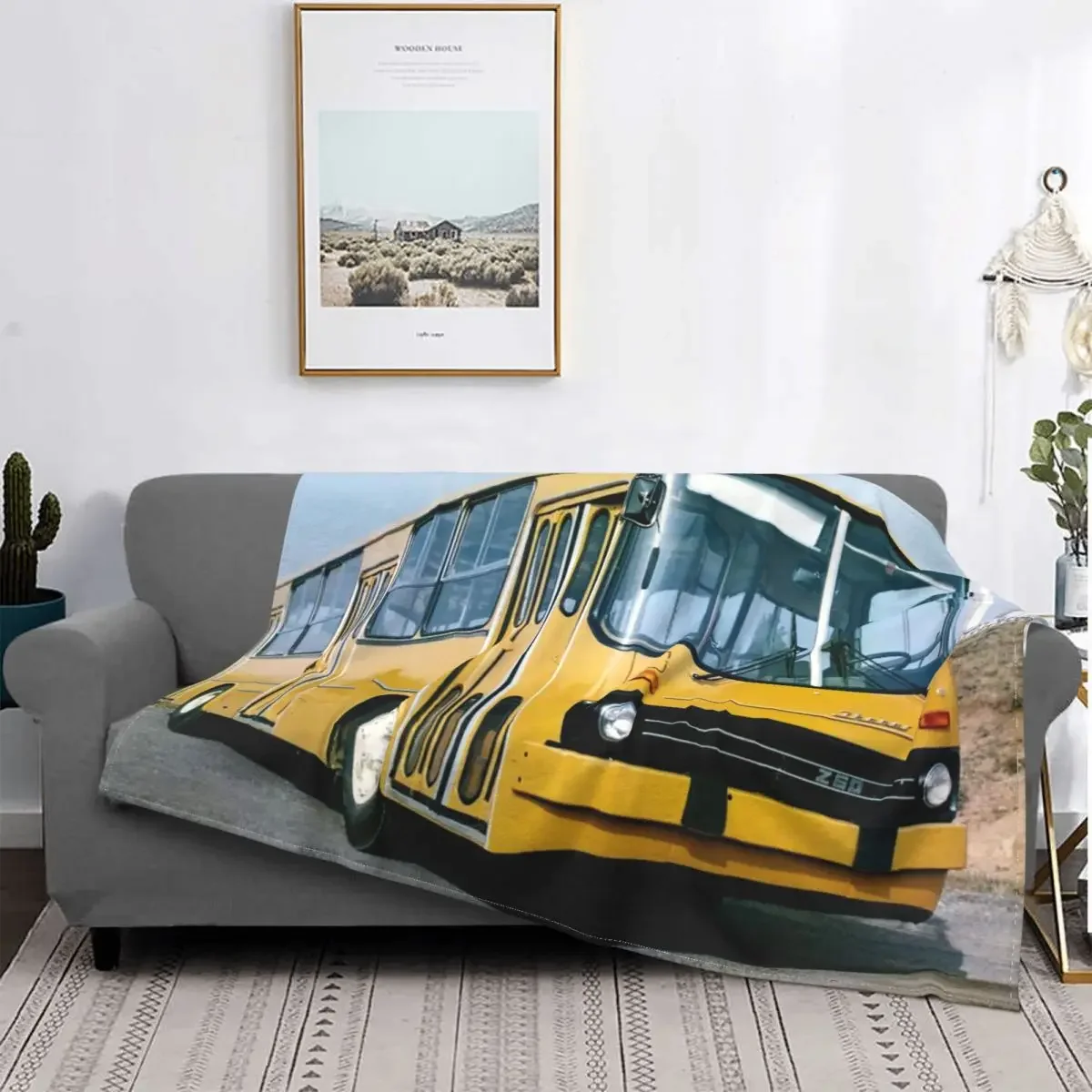 Ikarus 4 Yellow Car Blanket Fleece Winter Portable Super Warm Throw Blanket for Bedding Car Bedspreads