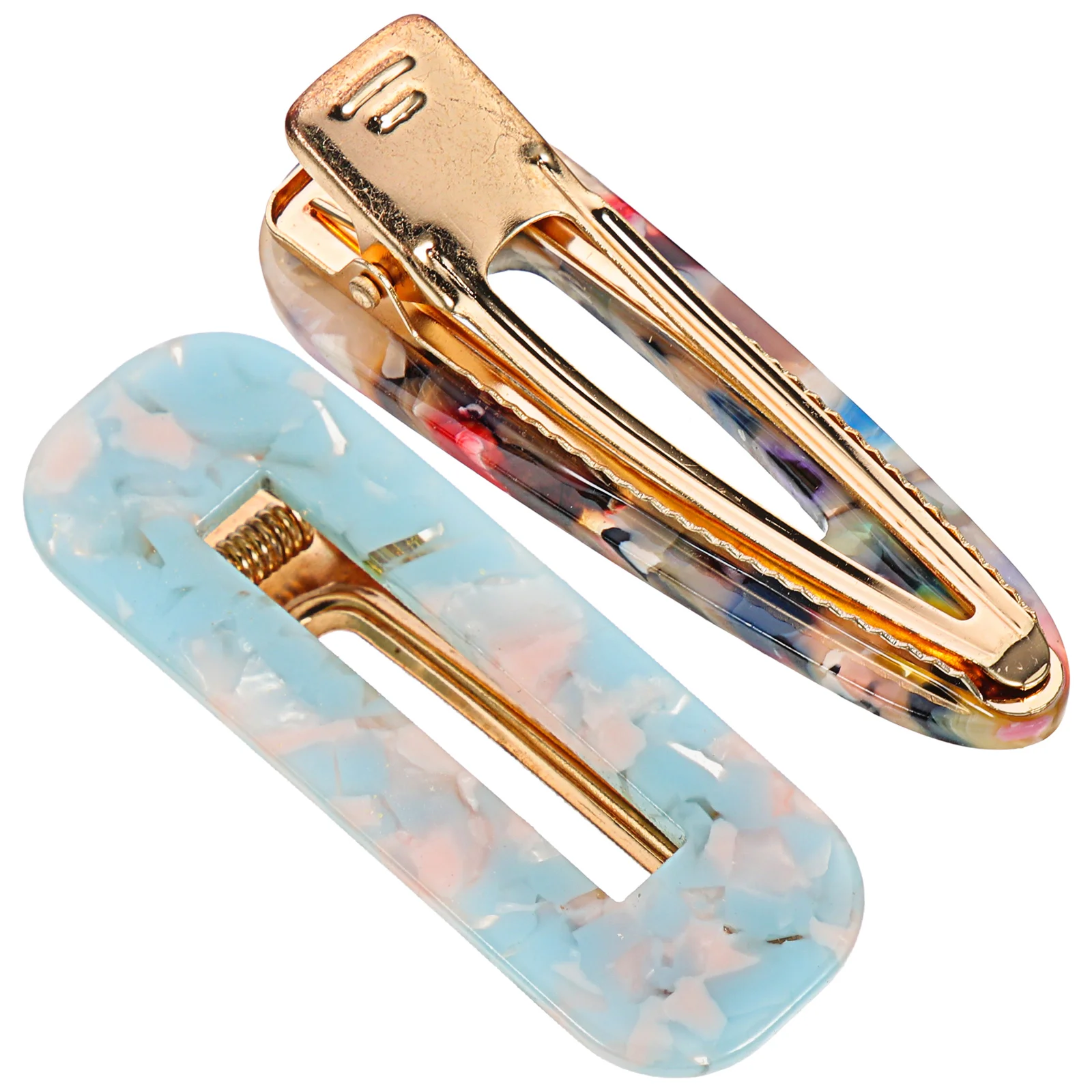 

Acetic Acid Colorful Acetate Sheet Clips Durable Sturdy Smooth Surface Perfect for Thick Thin Curly Straight Hair Suitable Women